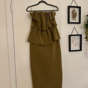 Chic Olive Women's Pencil Skirt